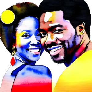 Black Love Story in Watercolor